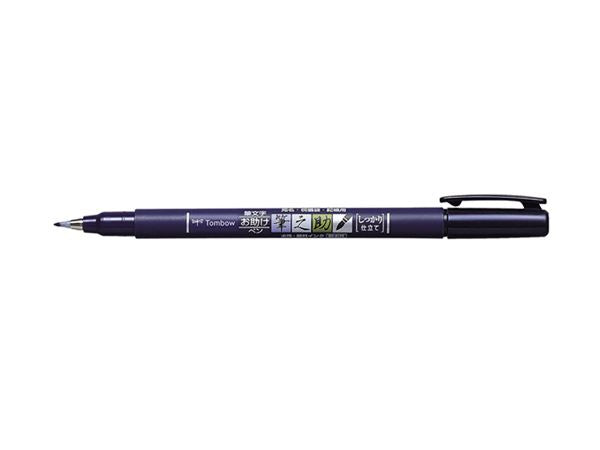 Flomāsters - ota TOMBOW Fudenosuke ar cietu galu, melns