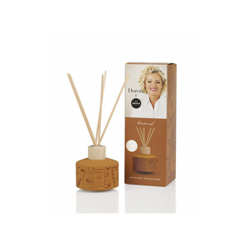 Dorota Karamel - aroma home ar kociņiem, 100ml