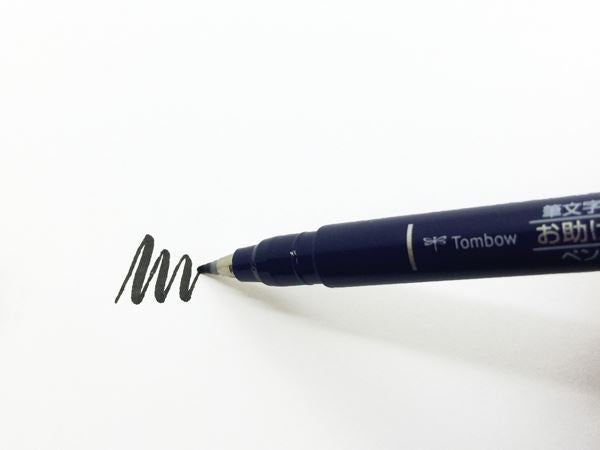 Flomāsters - ota TOMBOW Fudenosuke ar cietu galu, melns