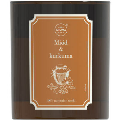 Aromātiskā svece HERBARIUM miod/ kurkuma, 160gr
