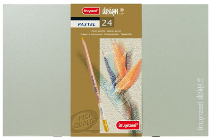 Krāsu zīmuļi BRUYNZEEL DESIGN Pastel, 24 krāsas