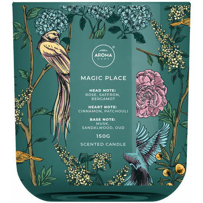 Aromātiskā svece WILD burvju smarža, 150g