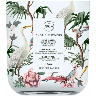 Aromātiskā svece WILD eksotiskie ziedi, 150g